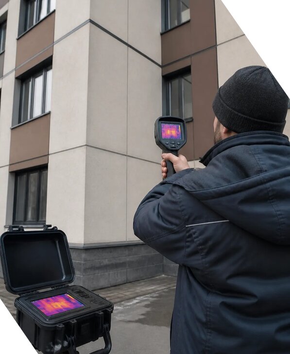 Тепловизионное обследование зданий и сооружений в Клинцах