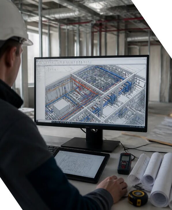 Создание BIM модели инженерных сетей для объектов в Клинцах